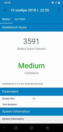 UMIDIGI Z2 Pro: GeekBench Battery