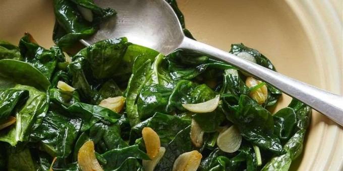 Vitamin A in spinach