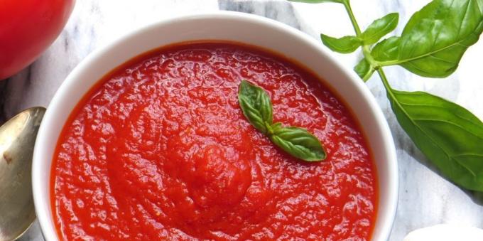 Tomato sauce with ginger and honey