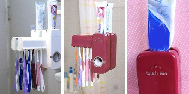 Holder for toothbrushes