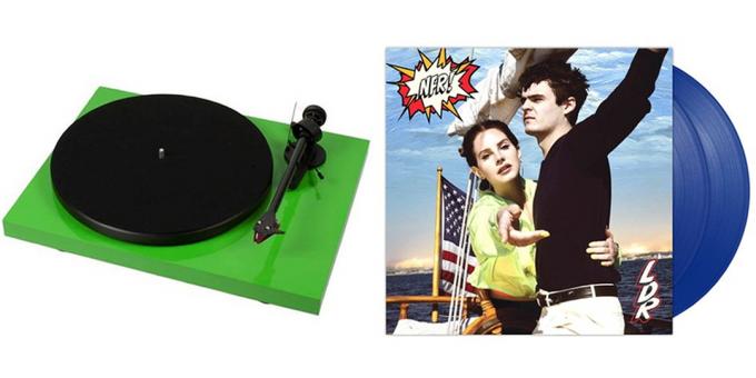 Vinyl records or turntable