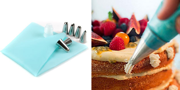 100 coolest things cheaper than $ 100: Silicone pastry bag and nozzles