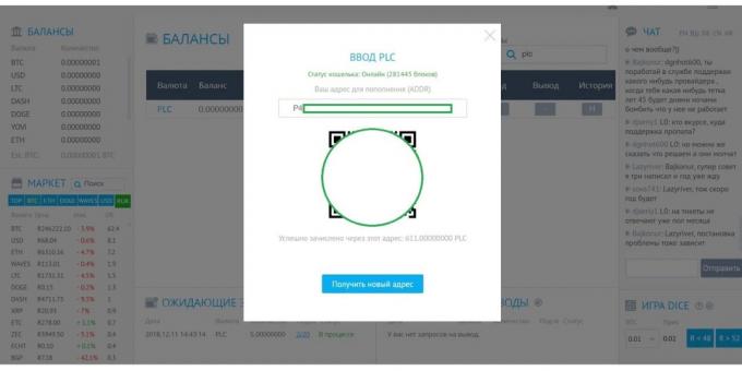 How to exchange for rubles cryptocurrency: PLC Input