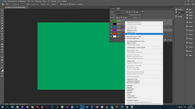 How to group layers in Photoshop