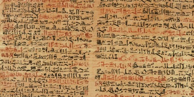 Fragments from the papyrus of Edwin Smith