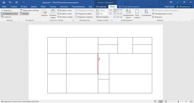 Complex tables in Word easier to draw