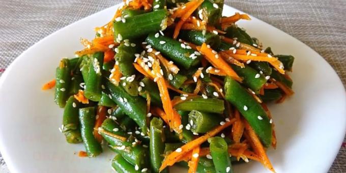 Recipes: Green beans and carrots in Korean