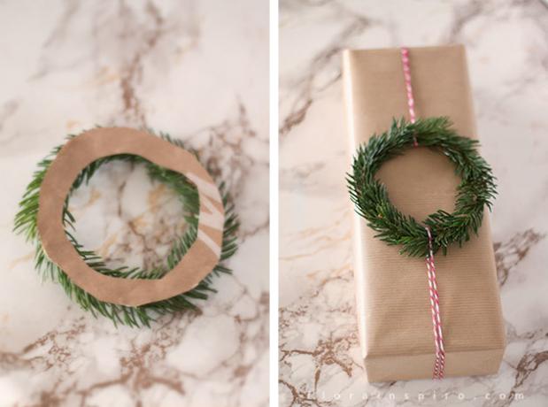 how to make a wreath of fir-tree branches