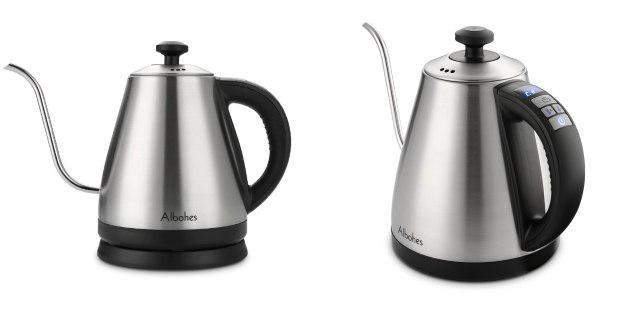 Kettle with a narrow spout