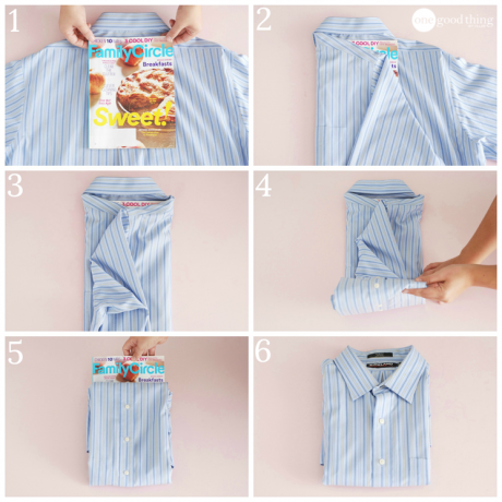 how to fold clothes: a shirt