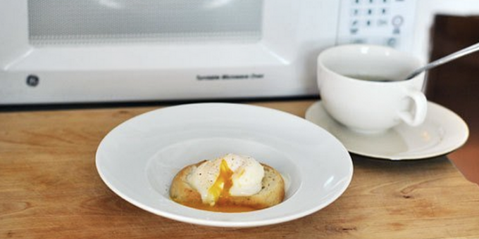 Poached egg in the microwave