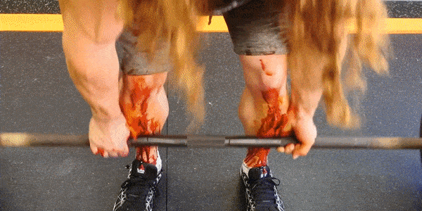 The training program in the gym: Raise the bar close to shins