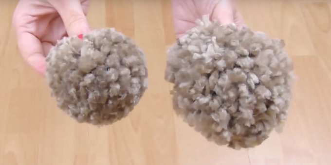 DIY soft toys: make pom poms