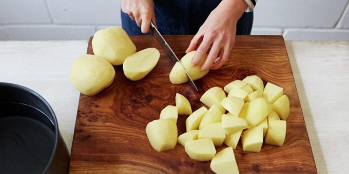 How and how much to cook the cleaned potatoes