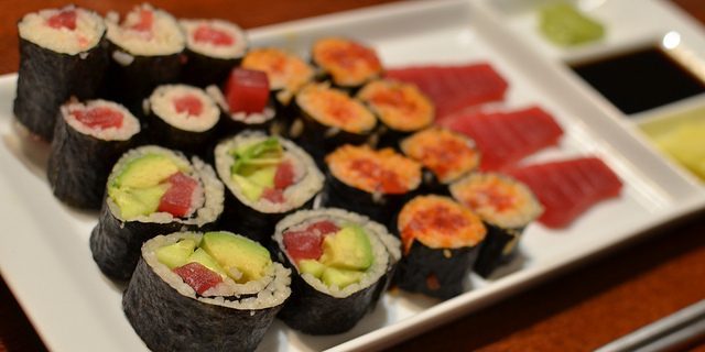 on an empty stomach: Sushi