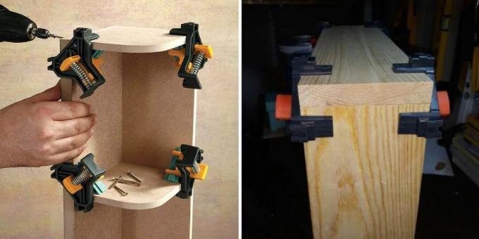 carpentry tools: corner clamps set