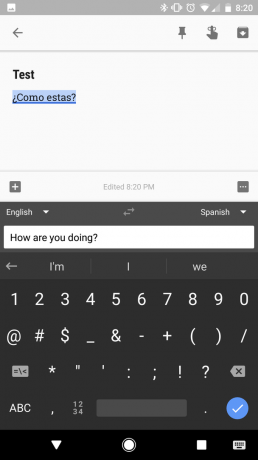 Gboard: an example of the translation