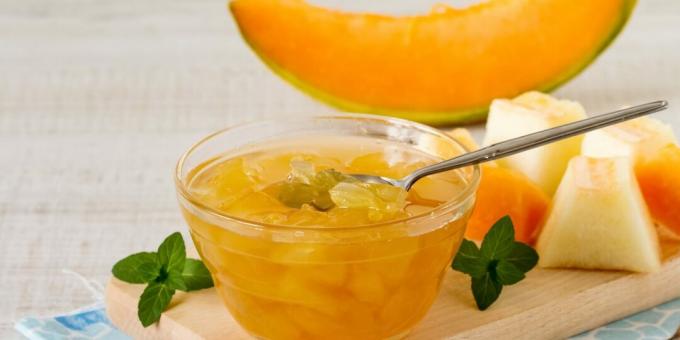 Melon jam with lemon