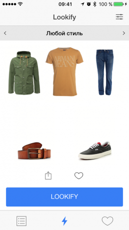 Lookify: men's wardrobe