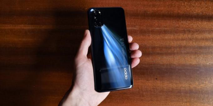 OPPO A52 in hand