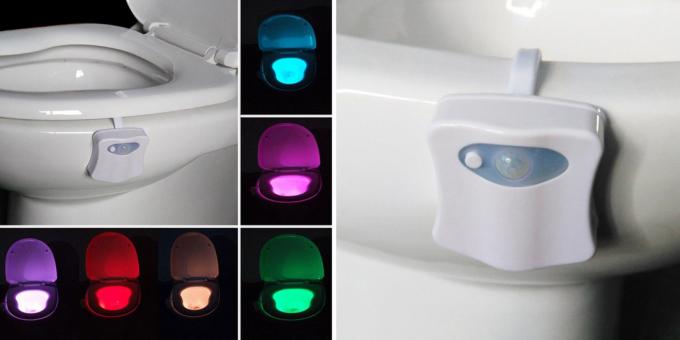 Colored lights for toilet