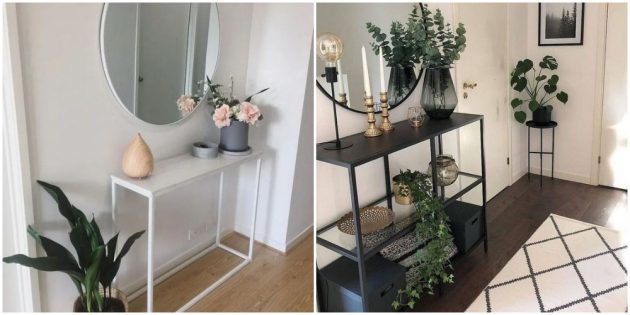 Put in a hallway console table
