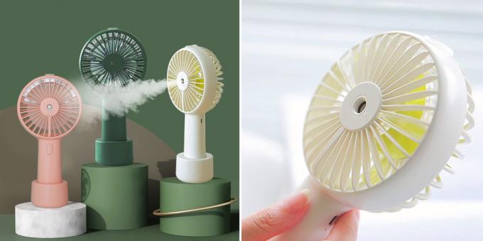 Compact fans from AliExpress: with humidifier
