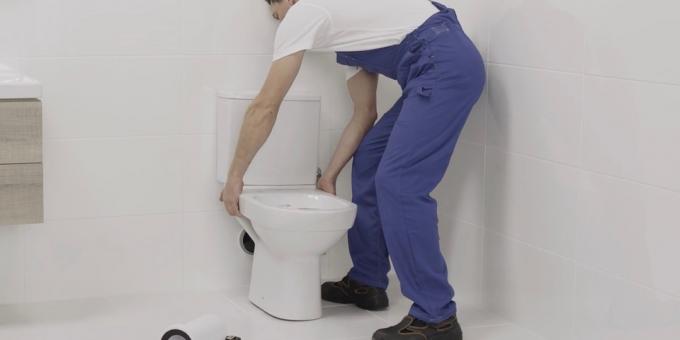 Installing a toilet: Try to place
