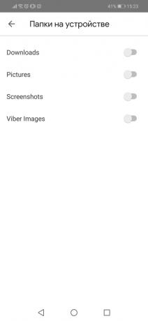 Google Photos: Startup folders with images
