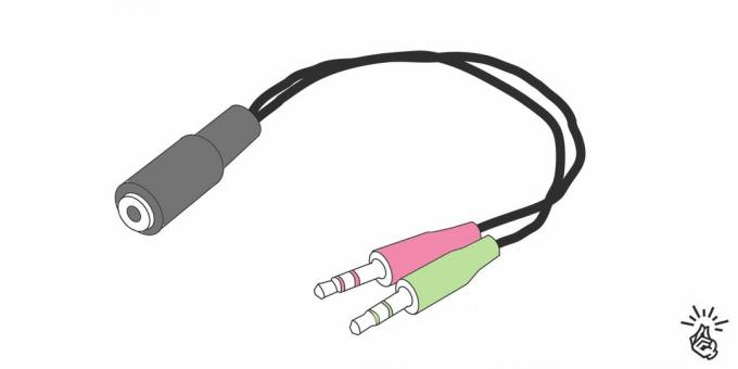 Reverse headphone adapter