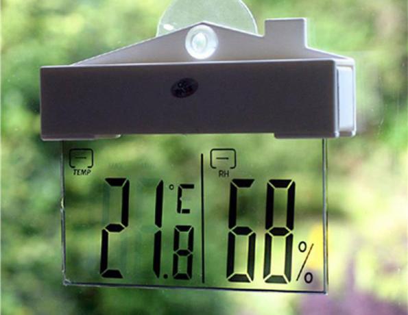 Transparent Window Thermometer