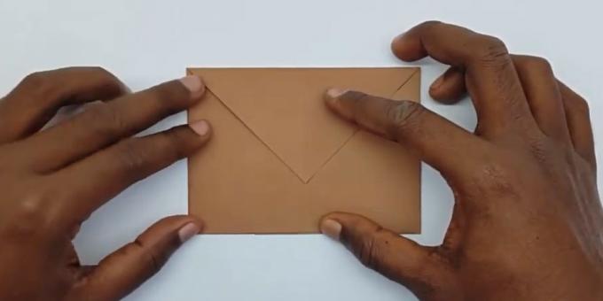 how to make an envelope fold the left corner