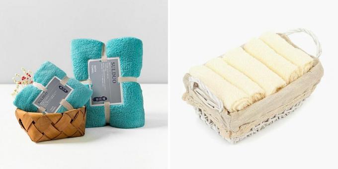 Housewarming gift: a set of towels
