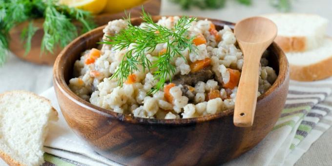 Barley with meat