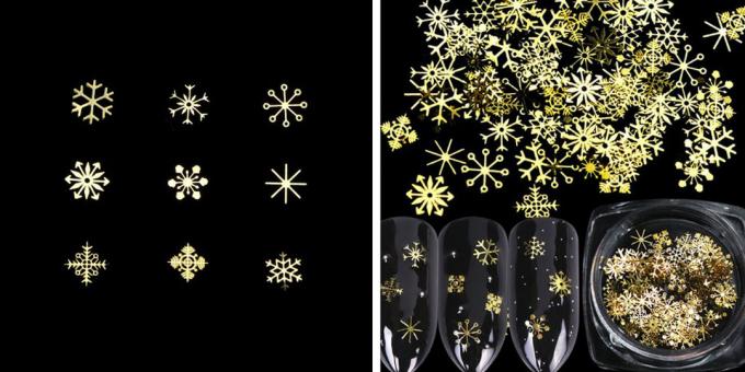 Snowflakes for nail design