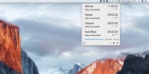 Clocker shows the current time in cities around the world menyubare macOS