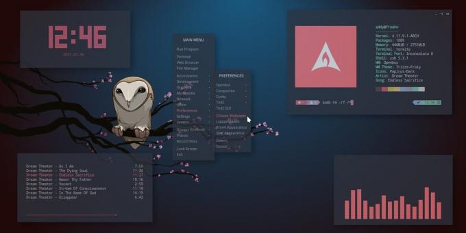 The Linux operating system: customizable interface