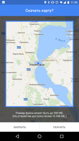 Offline Google maps on Android