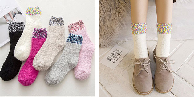 Beautiful socks: Warm women's socks
