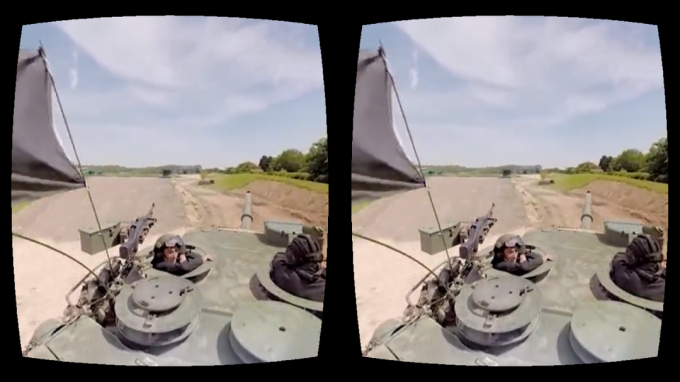 Panoramic view from the tower tank in Cardboard