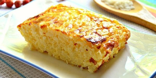 Cheese casserole recipe: Cottage cheese and rice casserole 