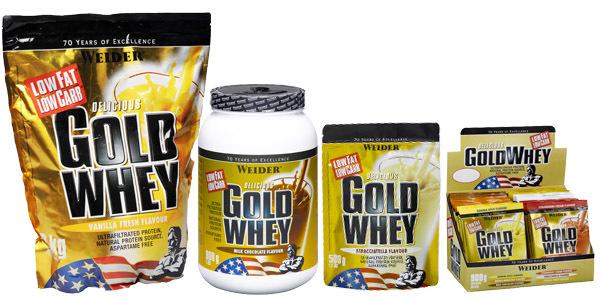 sports nutrition for girls: Gold Whey by Weider