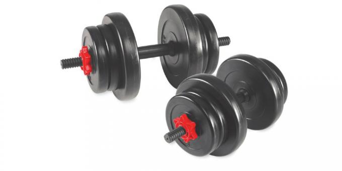 Collapsible dumbbells