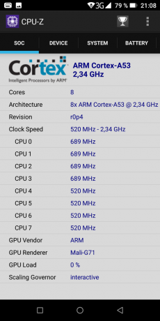 Doogee S70: CPU