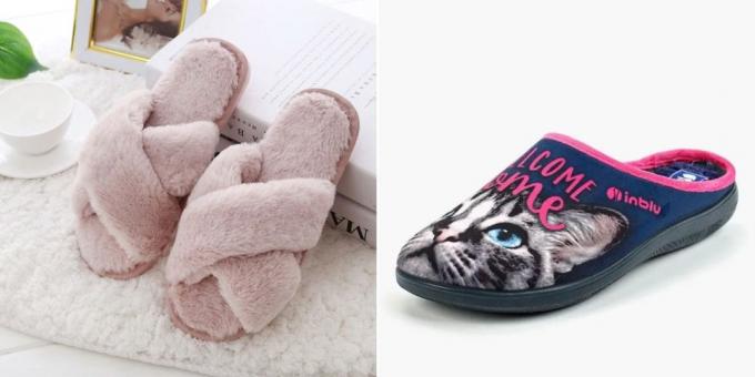 what to give Grandma a birthday: comfortable slippers