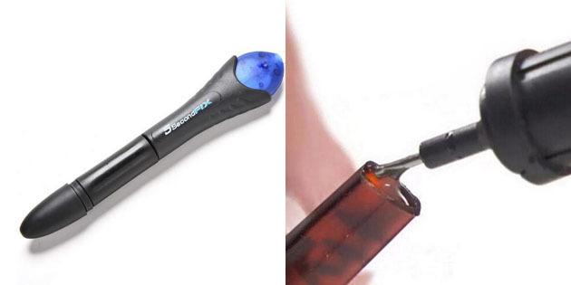 Glue pen with laser repair