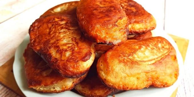 Meatless coconut pancakes with banana