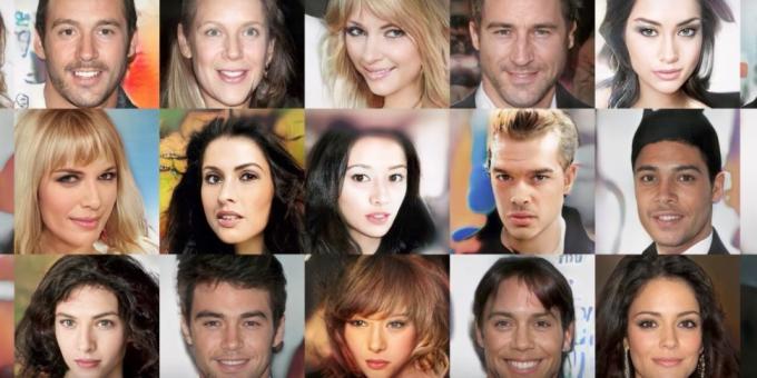 Neural networks are able to come up with the face of non-existent people