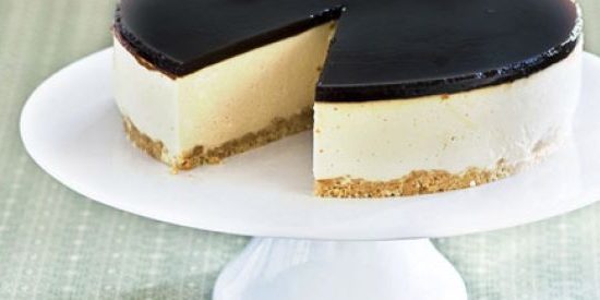 Cheesecakes recipes: Coffee and liqueur cheesecake without baking