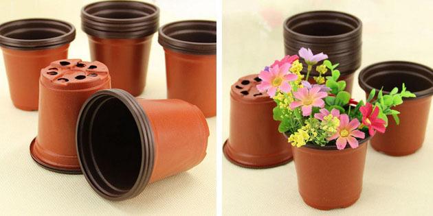 Plastic pots with Aliexpress